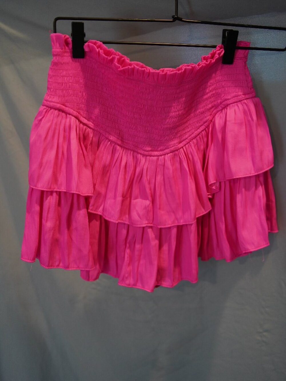 Smocked Waist Ruffle Skirt